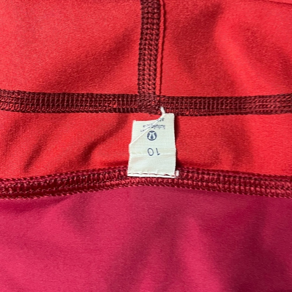 lululemon athletica Red Snake Print Jean Shorts - Picture 3 of 8